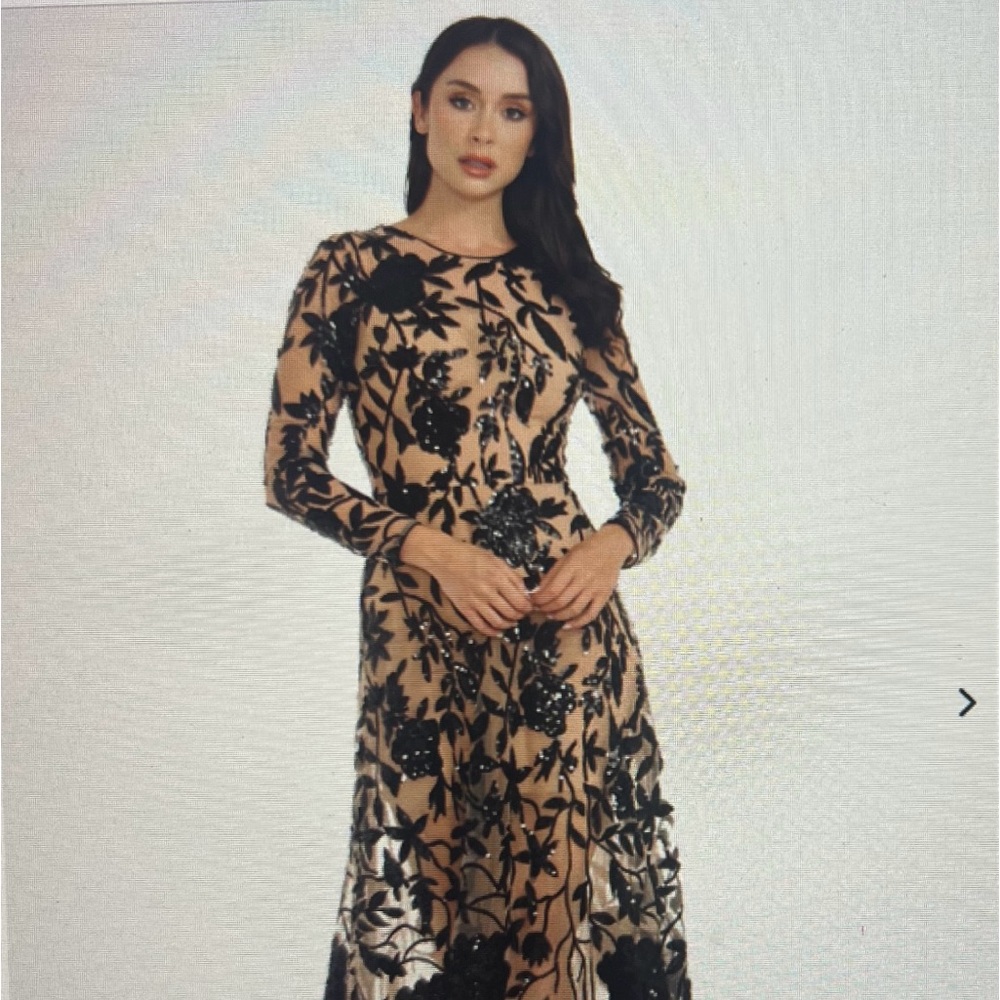 Ava round neck sequin gown from Lord & Taylor
